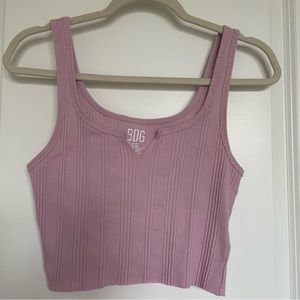 Urban Outfitters BDG Ribbed Notched Crop Top